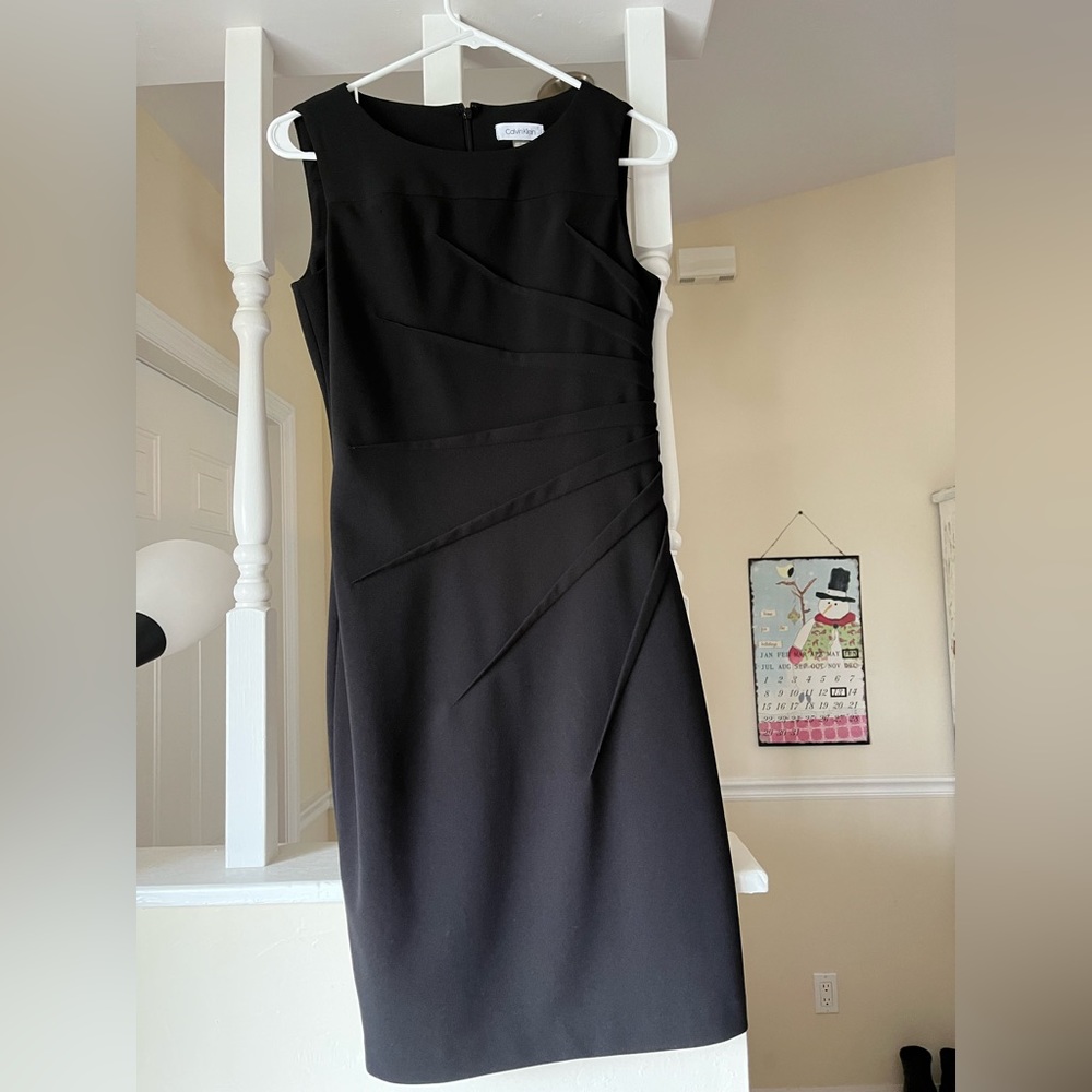 Black Calvin Klein Body Con Dress